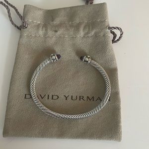 David Yurman Renaissance classic cable bracelet with amethyst stones